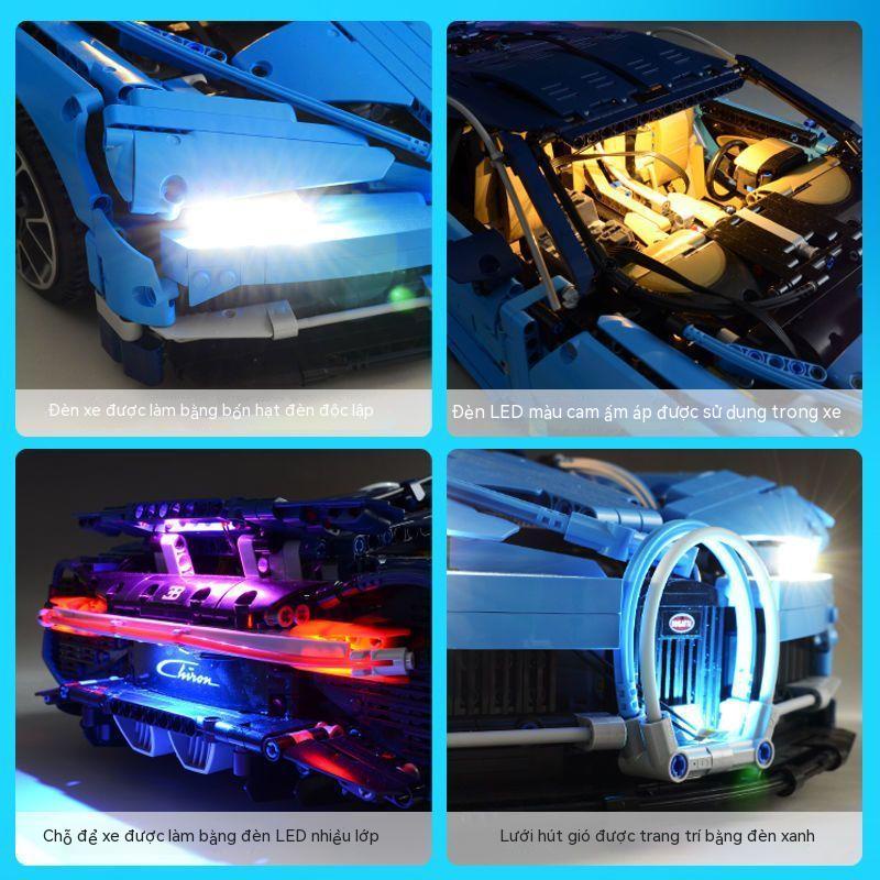 Urchin Toys**Đồ Chơi Lắp Ráp Tương Thích Mô Hình Siêu Xe Lamborghini V12 Mô Hình Siêu Xe Thể Thao Bugatti Đồ Chơi