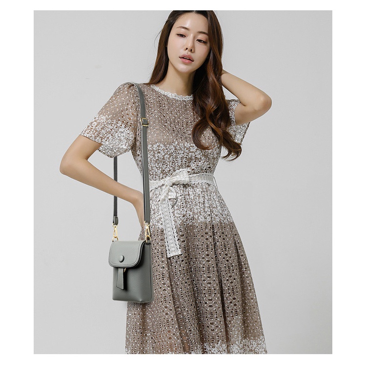 Ielgy Túi Đeo Vai Đựng Điện Thoại Mini Đơn Giản Thời Trang Cao Cấp