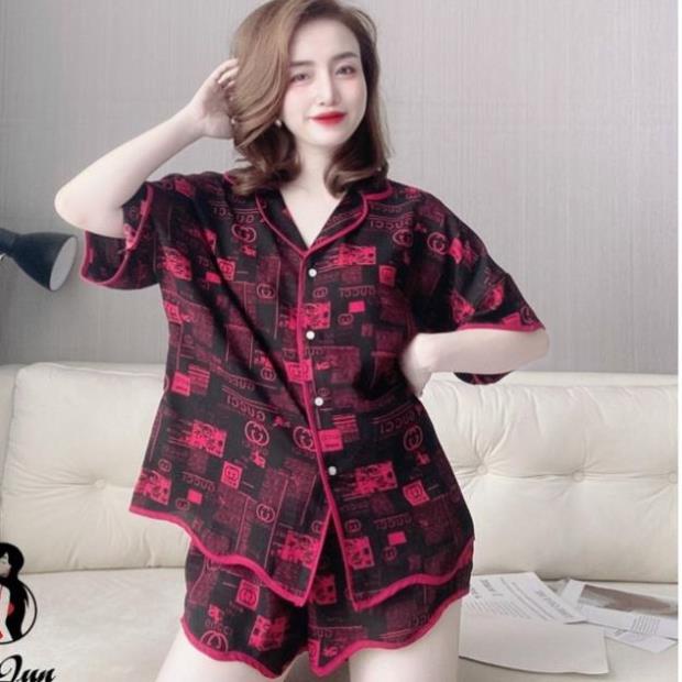 Bộ Đồ Ngủ Nữ Pijama SOJUN Vải Lụa 50-70Kg Đẹp $