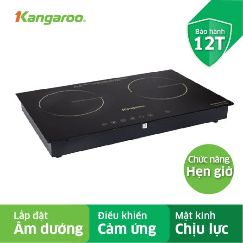 BẾP ĐIỆN TỪ ĐÔI KANGAROO KG498N ( 3100W )