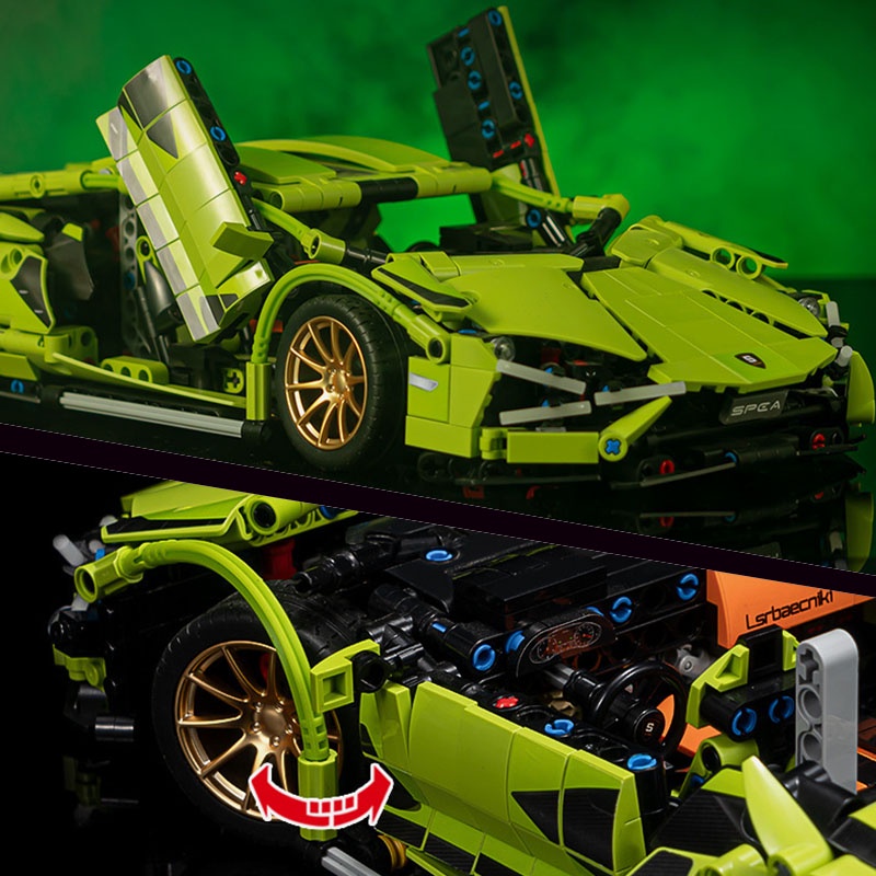 Xe Hơi Lamborghini Si N FKP 37 MOC Technic MOC 8600 Tỉ Lệ 1: 14
