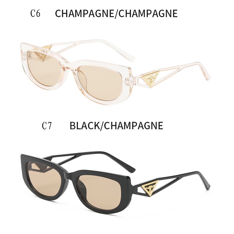 Kính Mát Gọng Tam Giác Phong Cách Hip Hop Âu Mỹ