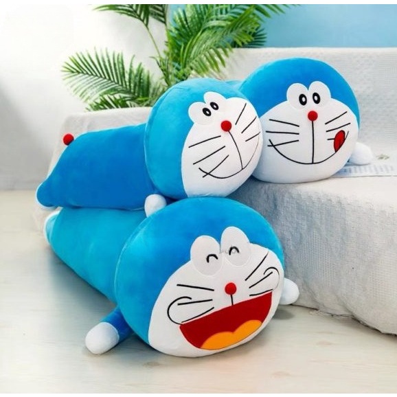 Gối Ôm Hình Doraemon Đáng Yêu, Chất Nhung Mềm Mại Không Xù, Không Rụng Lông.