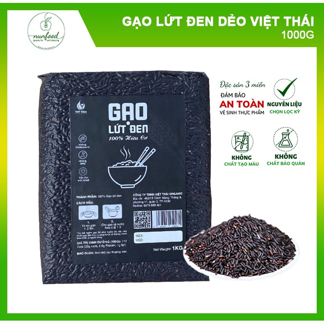 Gạo lứt đen dẻo 100% hữu cơ đặc sản Điện Biên dành cho eatclean thực dưỡng ăn chay