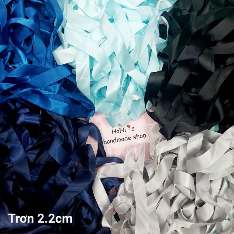 Ruy Băng Lụa Satin 2.2cm Nhiều Màu Gói Quà, Trang Trí, Handmade