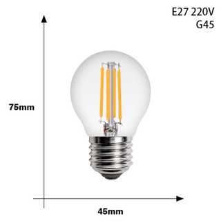 Bóng Đèn Led Sợi Đốt ST64, A60, G45 4W Tiết Kiệm 80% Năng Lượng