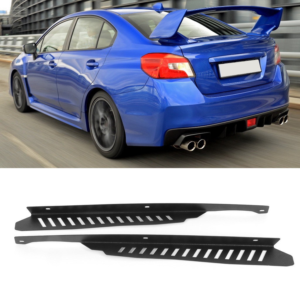 Có thể bán buôn Set 2 Tấm Chắn Bùn Bằng Hợp Kim Nhôm Màu Đen Cho Subaru WRX / STI 2011 2014 Hàng giao ngay