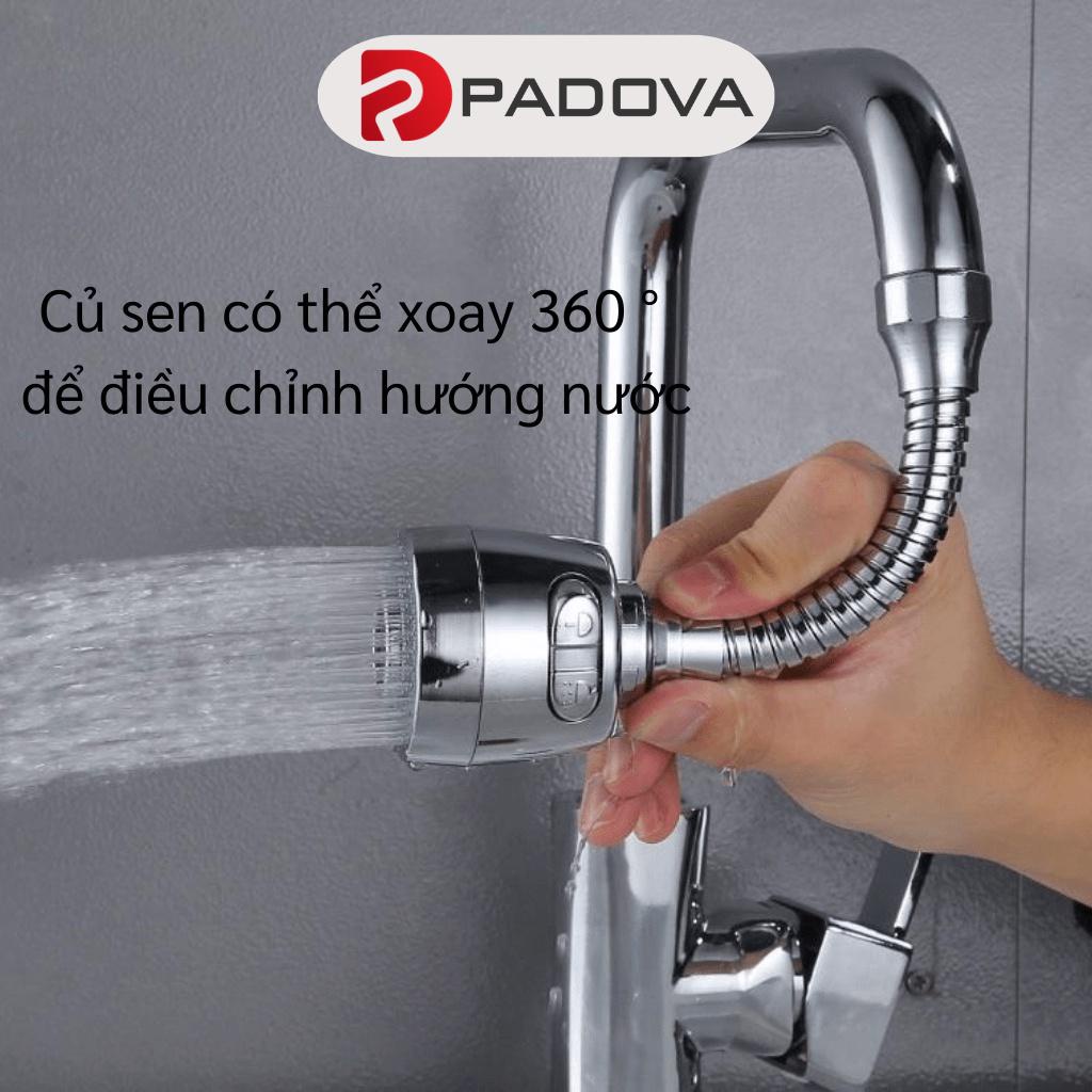 Đầu Nối Vòi Nước Rửa Chén Tăng Áp Xoay 720 Độ Với 2 Chế Độ Nước Chảy PADOVA 8359