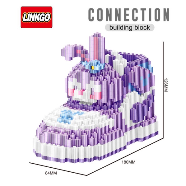 Đồ Chơi Lắp Ráp Kiểu Lego Chiếc Giày Mô Hình Độc Đáo Siêu Dễ Thương Trang Trí , Làm Hộp Đựng Bút.