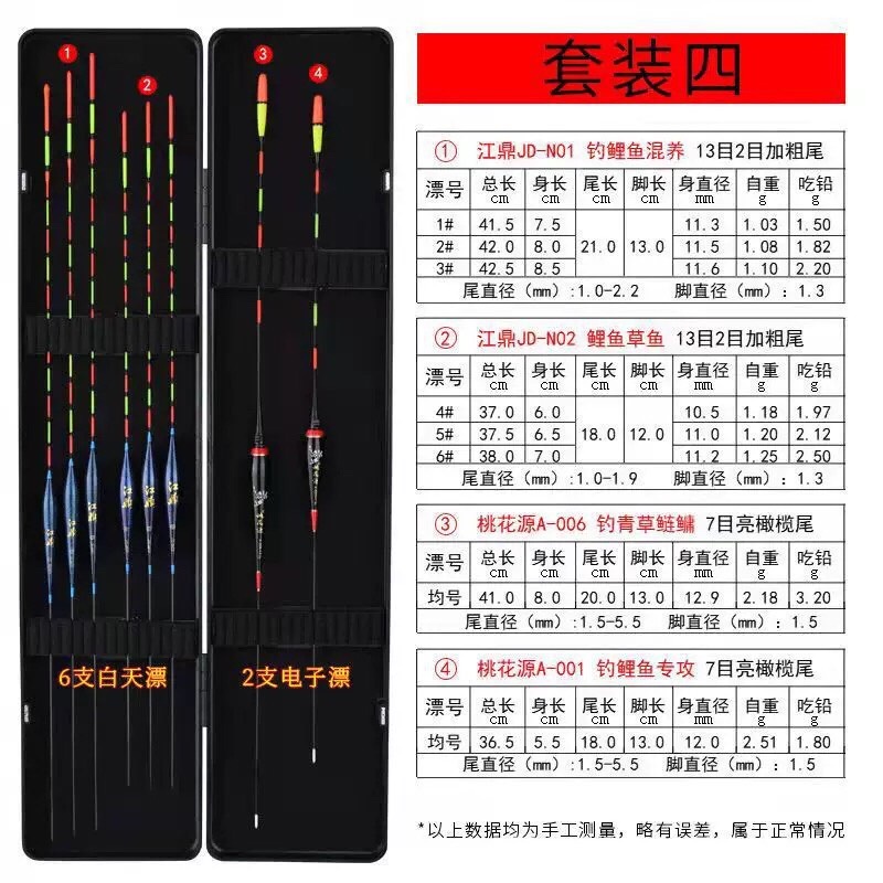 Bộ 8 phao câu cá kim sa ngày và đêm