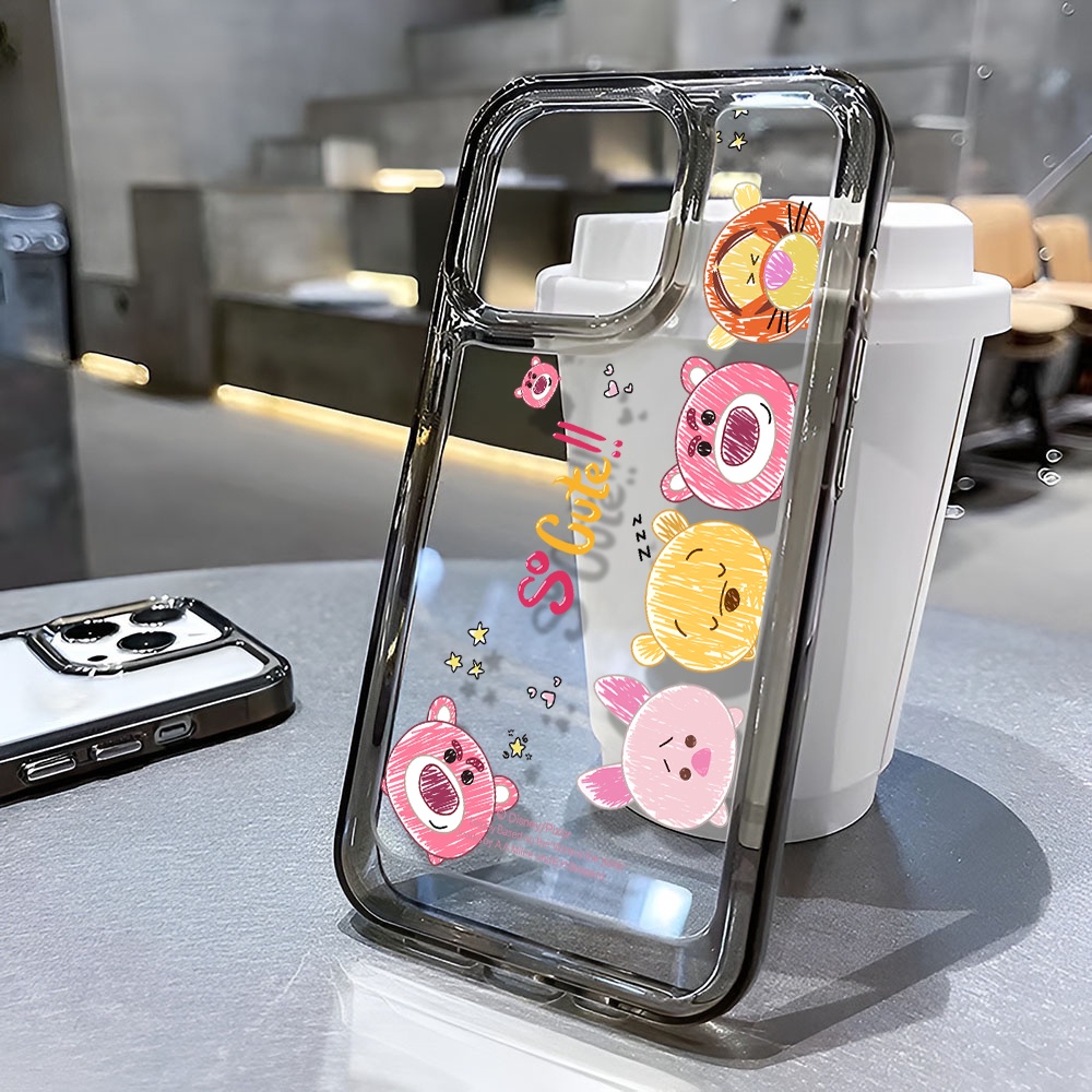 Ốp Điện Thoại Trong Suốt Họa Tiết Hoạt Hình Minnie Mickey Winnie Cho iphone 14 Pro Max 13 11 12 7Plus X XR XS Max 8 7