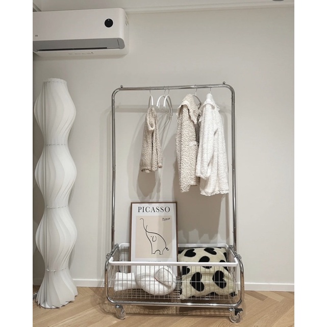 Xe đẩy đựng đồ decor Korea