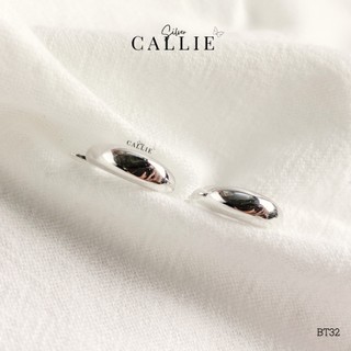 BT32 - Khoen bạc Callie Silver trơn bầu