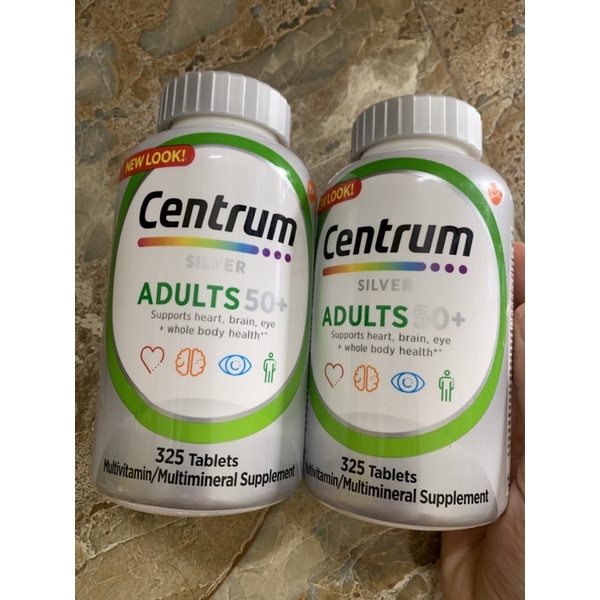 2025 vitamin tổng hợp centrum 50+ 325viên