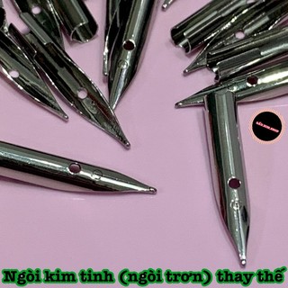 Bút máy Cá Mập - Ngòi kim tinh, ngòi trơn (dùng được cả mực ống và mực bơm)
