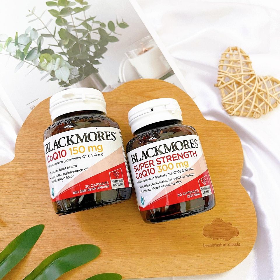 Viên Uống Bổ Tim, Hỗ Trợ Tim Mạch Và Điều Hòa Huyết Áp - CoQ10 Blackmores 300mg và 150mg - 30 Viên