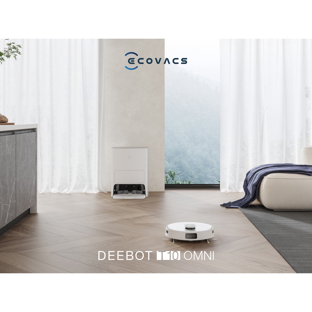 Robot hút bụi lau nhà Ecovacs Deebot T10 OMNI_Lực hút 5000Pa_Hàng chính hãng_Bảo hành 24 tháng_Bản quốc te