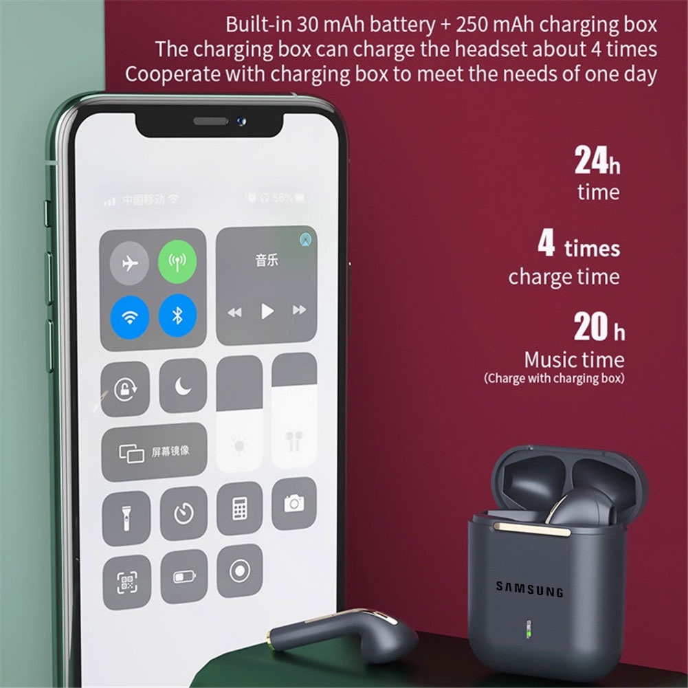 Tai Nghe Bluetooth Không Dây J18 TWS Kèm Mic Chất Lượng Cao