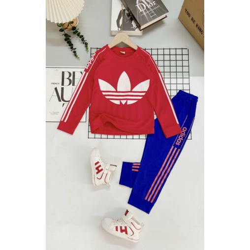 Bộ Bé Trai Dài Tay Size Đại 24-40kg Cotton 4 Chiều