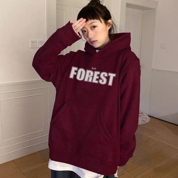 Áo Nỉ Hoodie Đỏ Mận FOREST, Áo Nỉ Mũ Rộng Hot Nhất Mùa Đông 2022 - ℂ𝔸𝕄𝕊𝕋𝕆ℝ𝔼 | BigBuy360 - bigbuy360.vn