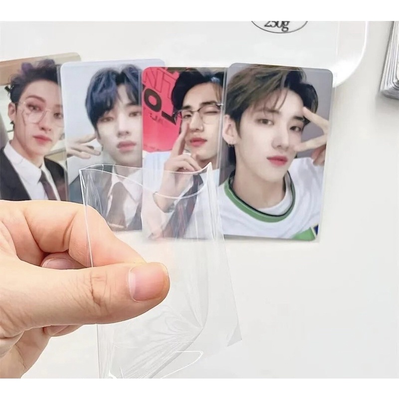 Set 50 sleeve bọc card bo góc siêu dày