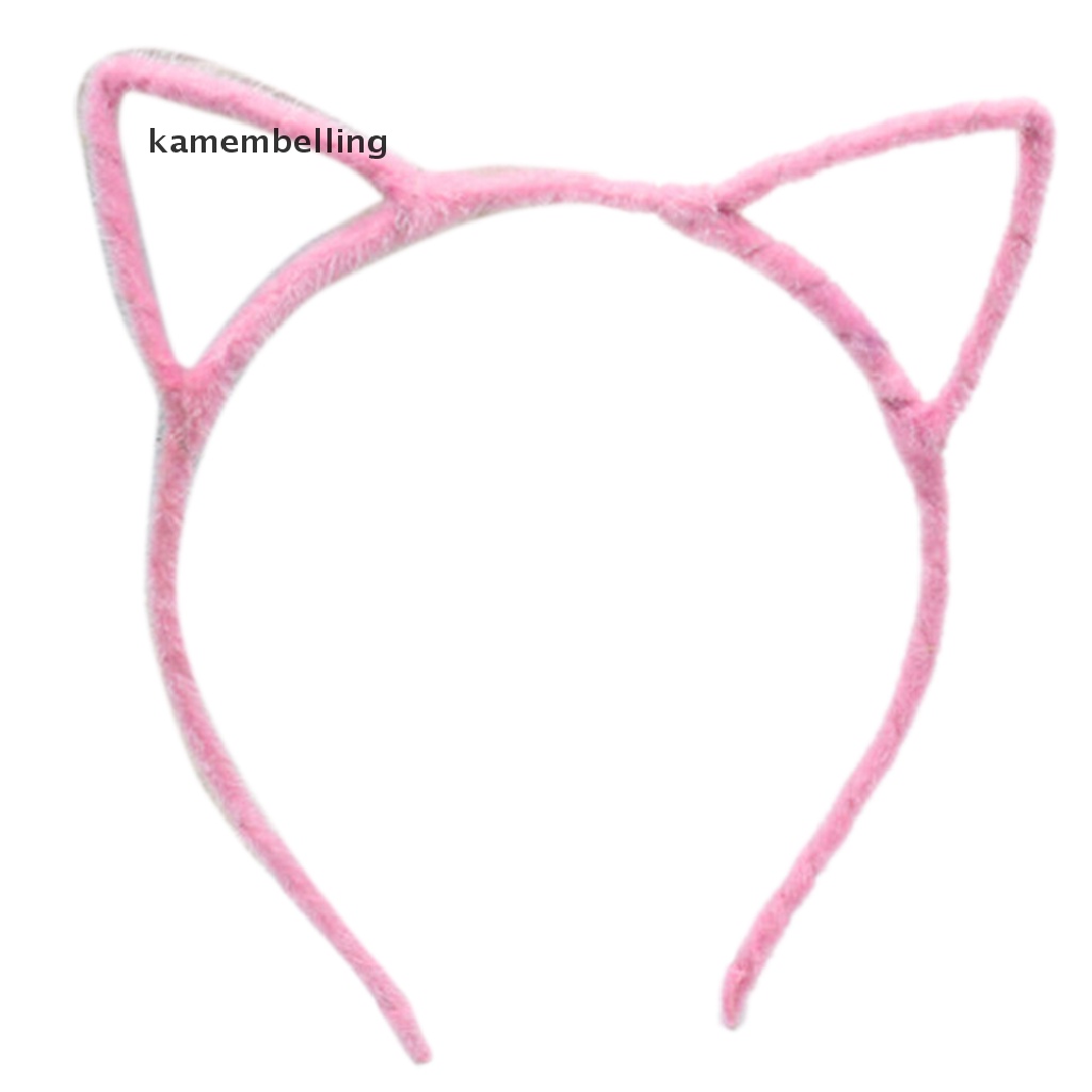 kamembelling Coloful Headwear Cat Ear Hair Band for Girls Women Children Hair Accessories EN