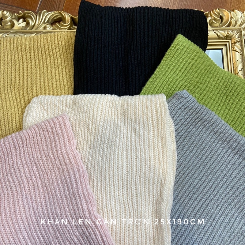 [ Hàng có sẵn] Khăn len trơn các màu mẫu mới nhất thu đông 2022