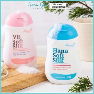 Dung dịch vệ sinh phụ nữ Hanayuki Xanh - Hồng 150ml - Chai rửa phụ nữ