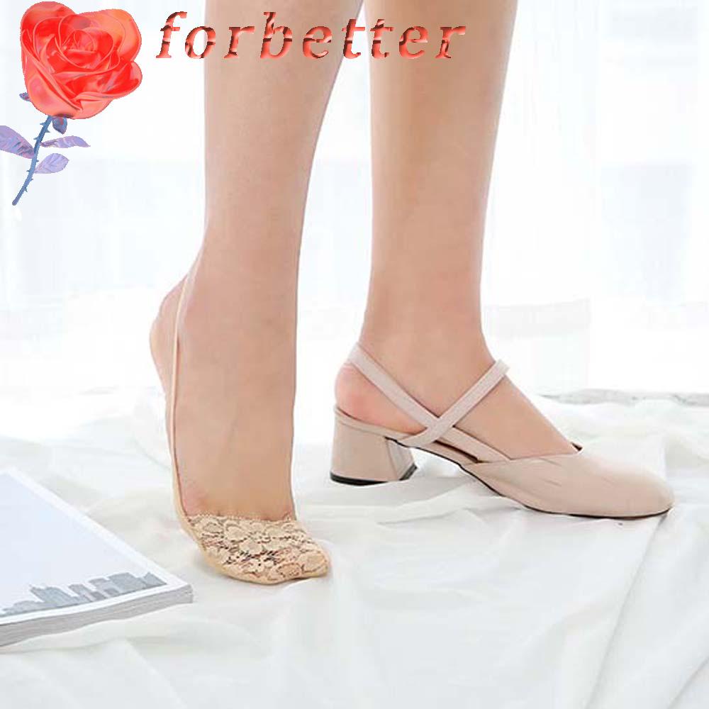 Vớ Cotton Miệng Nông Chống Trượt Phối Ren Thời Trang Mùa Hè