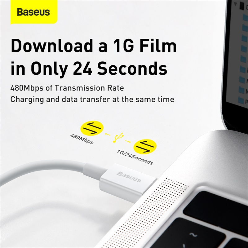 Dây Cáp Sạc Nhanh BASEUS 20W Loại C PD Dành Cho iPhone 12 pro Max XS Max 8 7 6 Plus