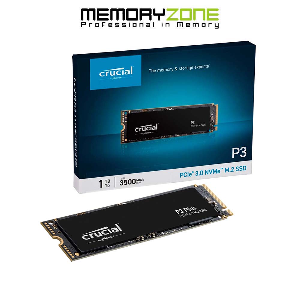 Ổ cứng SSD Crucial P3 1TB NVMe 3D-NAND M.2 PCIe Gen3 x4 CT1000P3SSD8