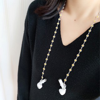 Chain kính dây đeo gọng kính chống rơi rớt đeo khẩu trang đeo tai nghe airpod chuỗi hoa cúc hoạ mi nhỏ độc đáo
