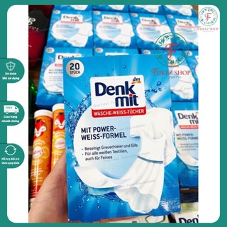 Khăn tẩy trắng quần áo Denkmit 20 tờ - Nội địa Đức