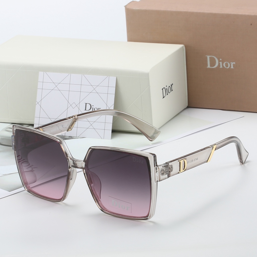 Kính Mát Gọng Vuông Oversize Chống Tia uv400 Thương Hiệu DIOR Sang Trọng Dành Cho Nam Và Nữ