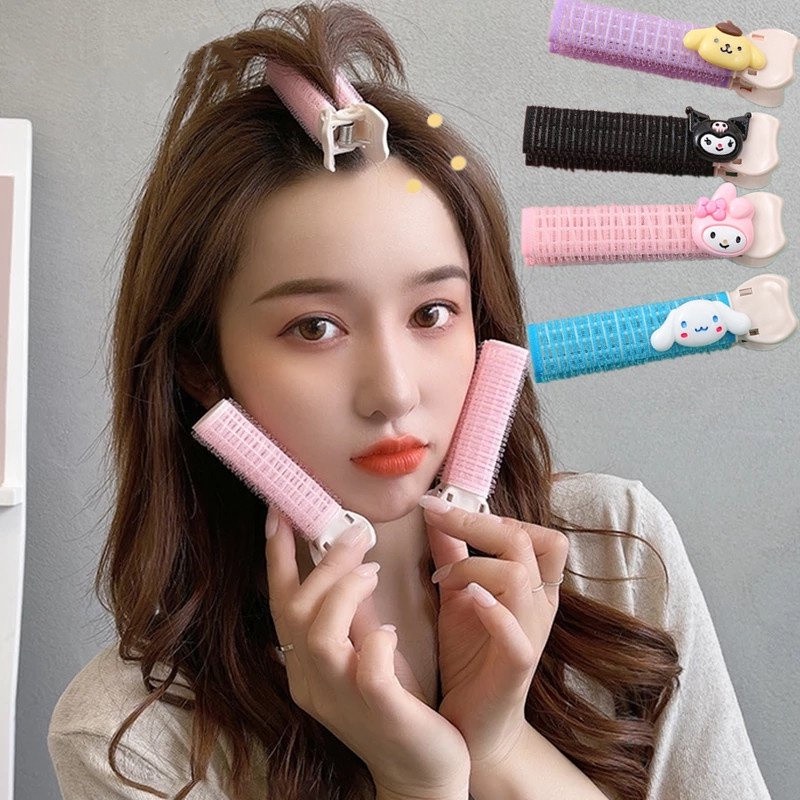 1 Kẹp Tóc Mái / Cố Định Tóc Mái Trán Bằng Lông Xù Dễ Thương