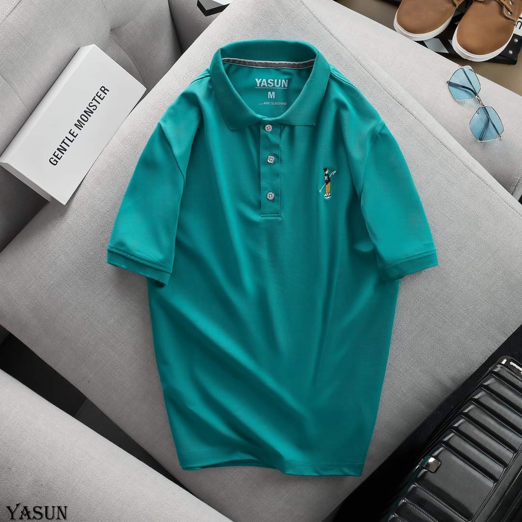 Áo polo cặp nam nữ Xanh Vịt YASUN vải cá sấu cotton mềm mịn thoáng mát thanh lịch sang trọng đủ size