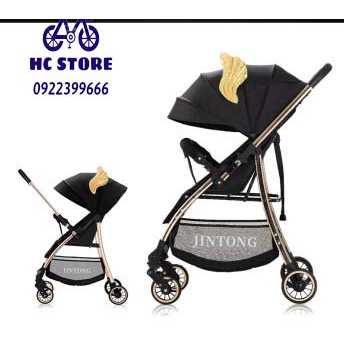 e đẩy em bé 2 chiều xe đẩy sơ sinh tầm nhìn cao có thể ngồi và nằm nhẹ xe đẩy em bé 0-3 tuổi có thể gập lại
