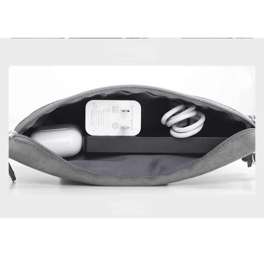 Túi Phân Loại Tiền Và Cáp Dữ Liệu Kỹ Thuật Số Đa Năng Cho Du Lịch