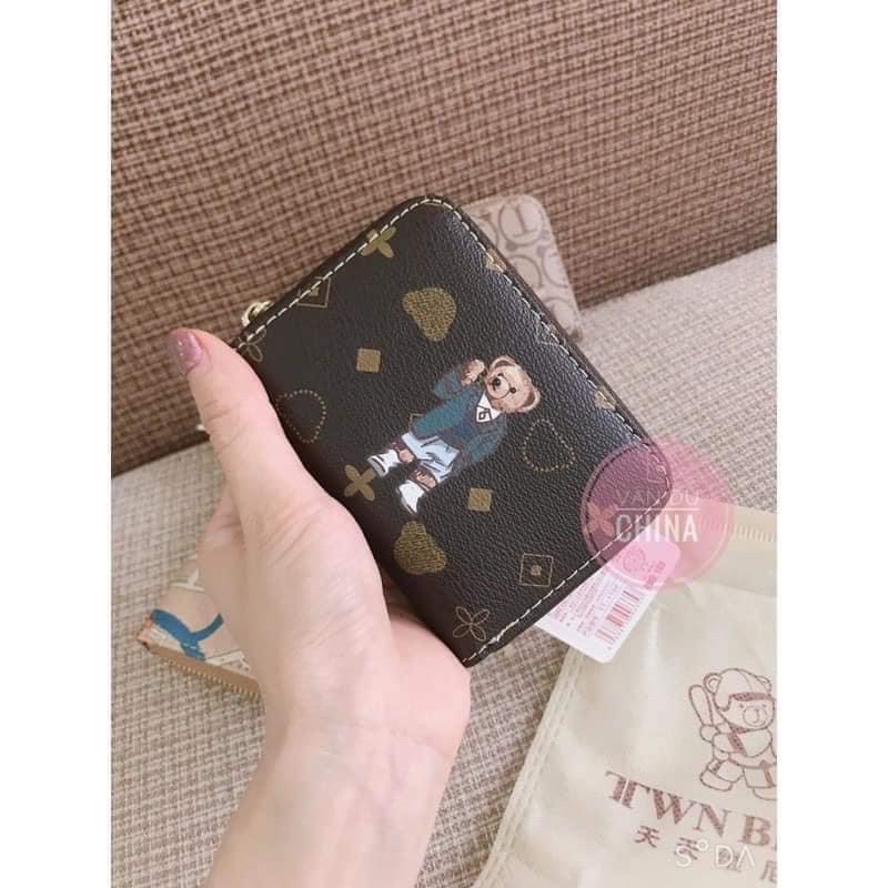 Ví cầm tay mini hoạ tiết gấu Bear
