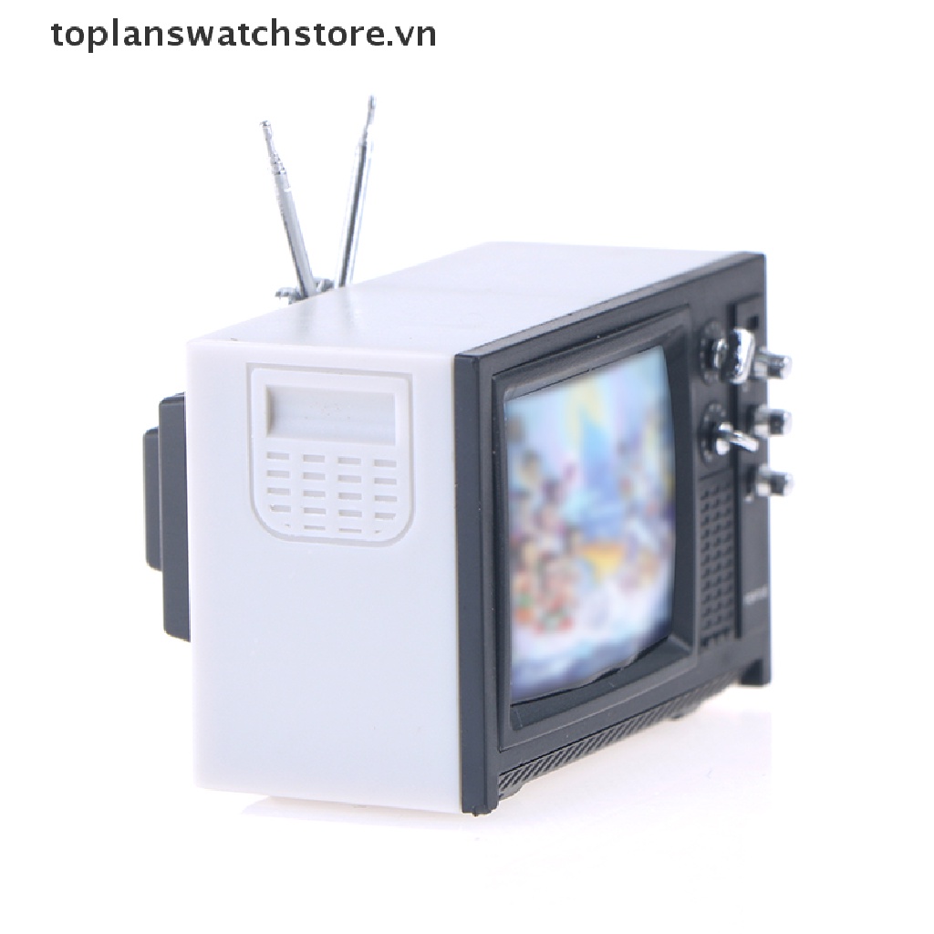 Toplanswatchstore Mô Hình tv mini Trang Trí Nhà Búp Bê Phong Cách retro