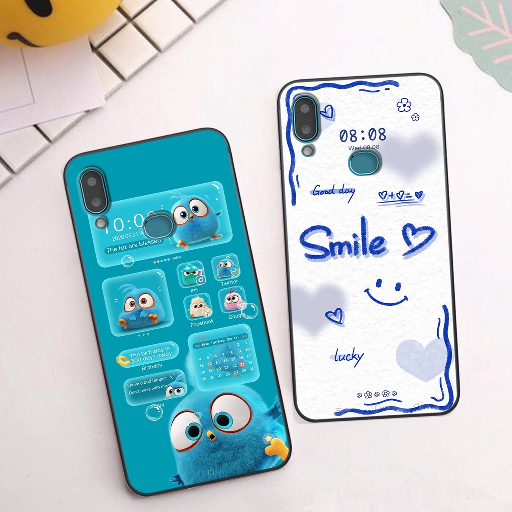 Ốp Samsung A10s in hình gấu vịt caro nhiều màu sắc ngộ nghĩnh dễ thương