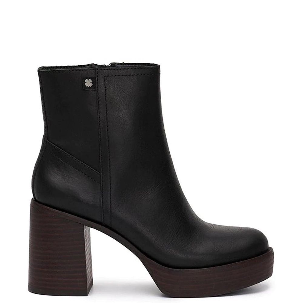 Boot da thật đen Lucky Brand