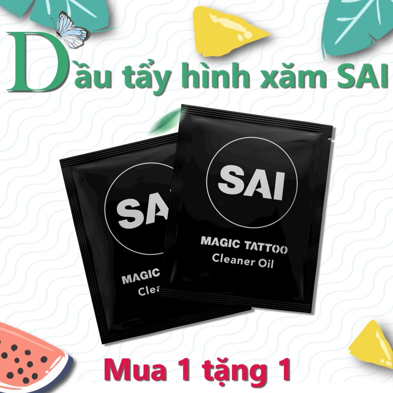 Dầu tẩy hình xăm SAI MAGIC TATTOO Nhẹ nhàng hòa tan các loại hình xăm kháng nước tạm thời 5g