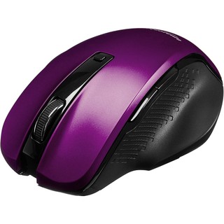 Chuột không dây Amazon Basics Compact Ergonomic Wireless PC Mouse with Fast Scrolling – Purple (Màu đen tím)