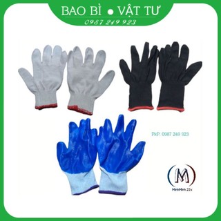 Găng tay vải,găng tay bảo hộ chất liệu vải sợi dùng để làm việc,bảo vệ bàn tay,tăng độ bám