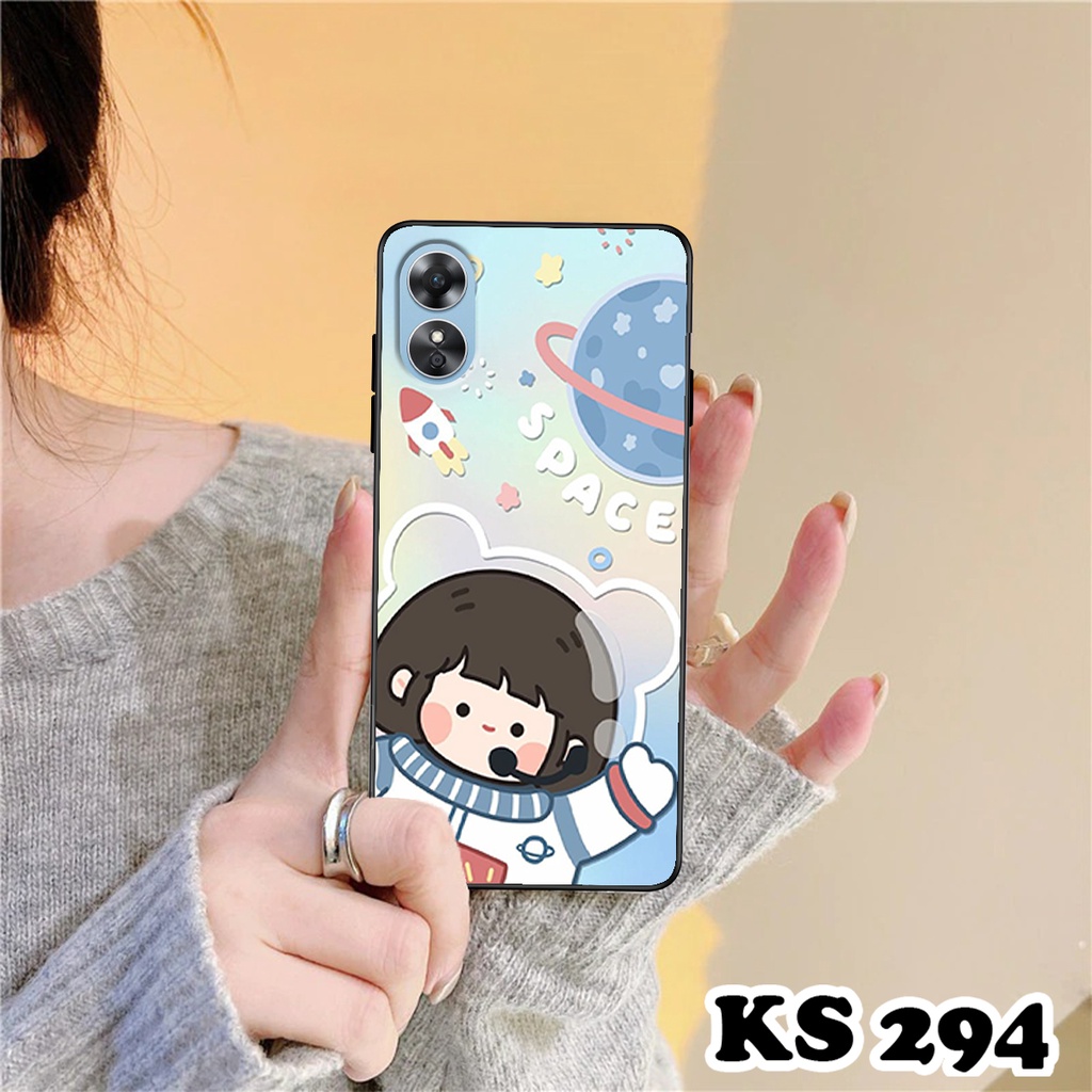 Ốp lưng Oppo A17 - A17k in hình Ngân hà &amp; Roro Jumb - Chất liệu TPU cao cấp