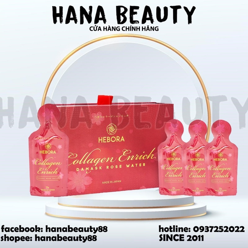 Nước uống đẹp da thơm cơ thể HEBORA COLLAGEN Enrich