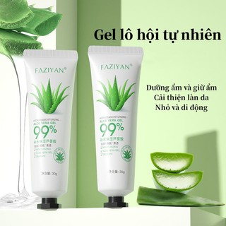 Gel lô hội dưỡng ẩm 99% Fangziyan 30g gel nha đam trung dưỡng da cấp ẩm cho da mặt