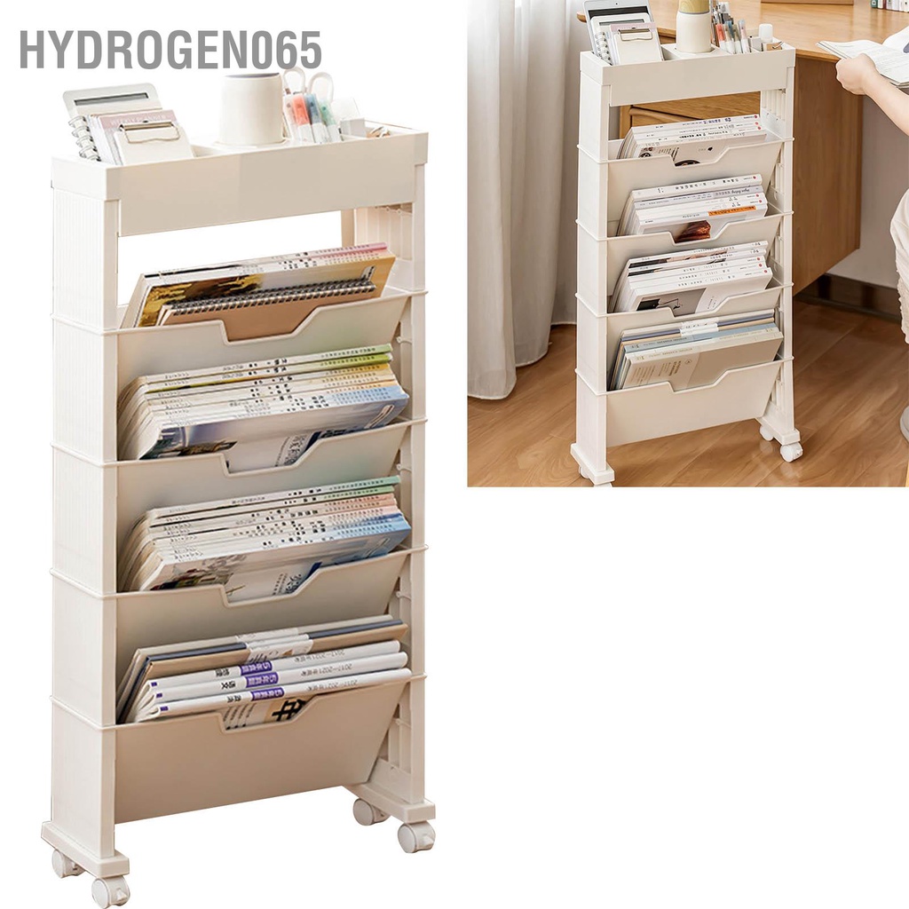 Giá sách lớp học Nhiều có thể gập lại với Bánh xe đa năng lưu trữ mở rộng cho phòng khách Hydrogen065