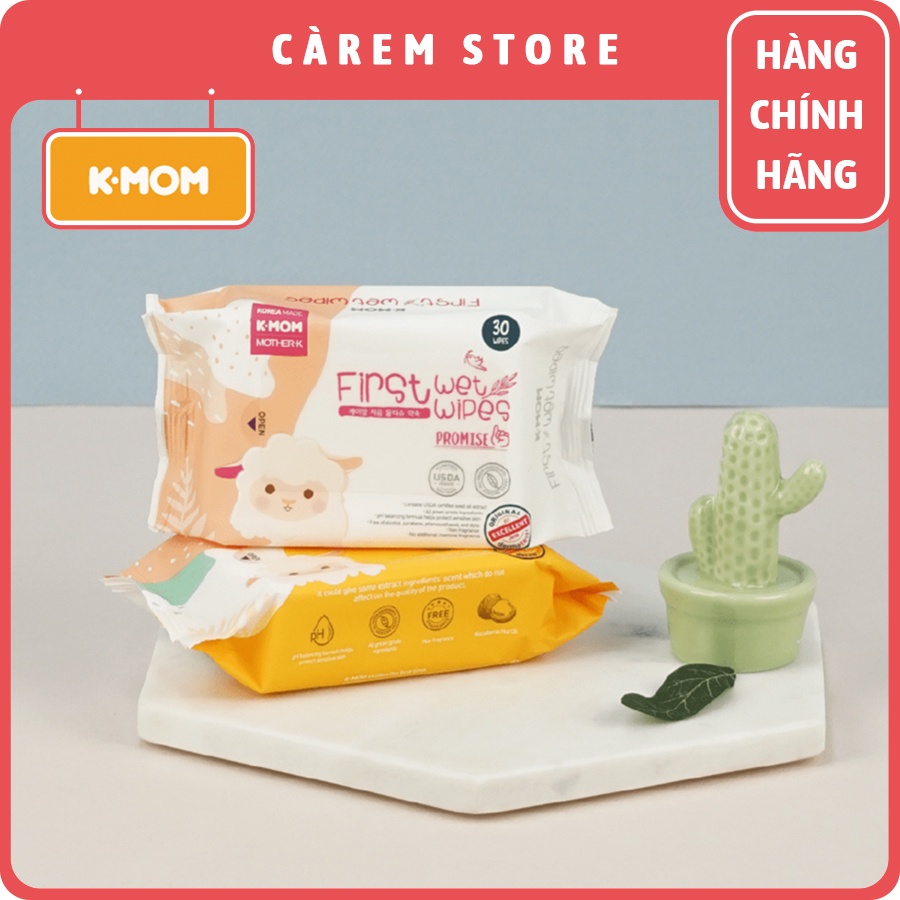 Khăn giấy ướt Kmom-Hàn Quốc-30 tờ